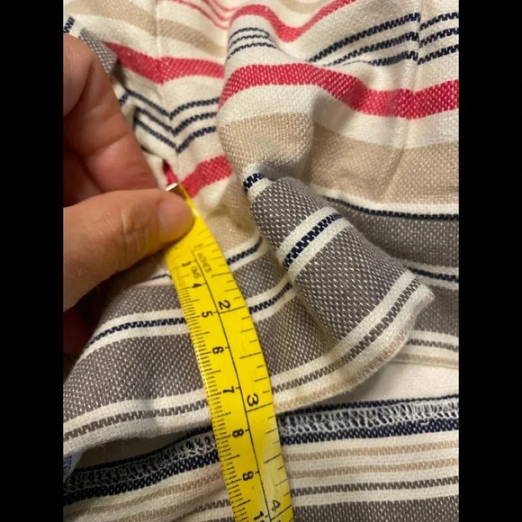 Joie Striped Linen Blend Shorts - Picture 7 of 7